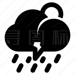 雷雨图标