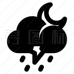 雷雨图标