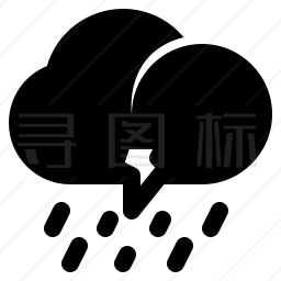 雷雨图标