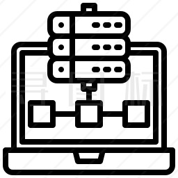电脑数据库图标
