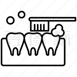 牙齿清洁图标