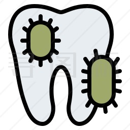 牙齿细菌图标