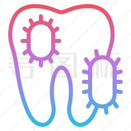 牙齿细菌图标