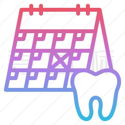 牙科时间表图标