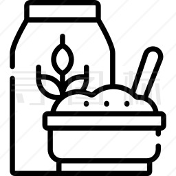燕麦米饭简笔画图片