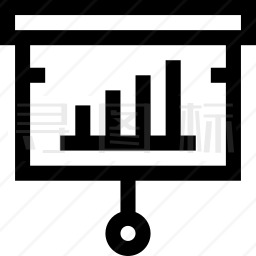 图表演示图标