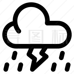 雷雨图标