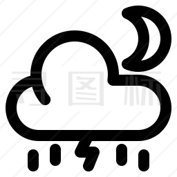 雷雨图标