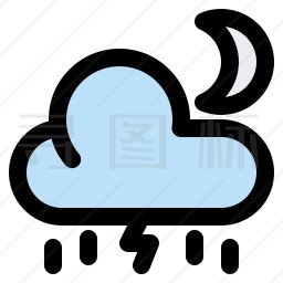 雷雨图标