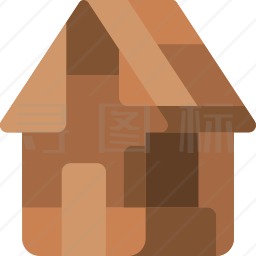 纸板箱房子图标