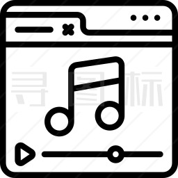 网页音乐图标