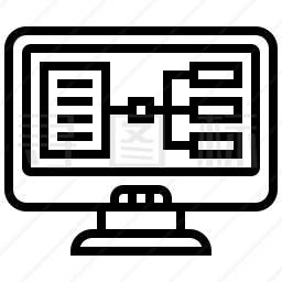 网页流程图图标