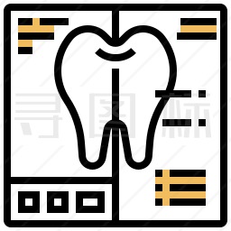 牙齿报告图标
