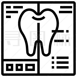 牙齿报告图标