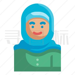 阿拉伯女人图标