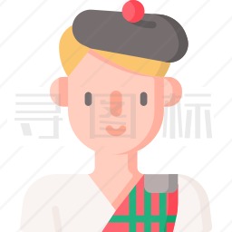 苏格兰男人图标