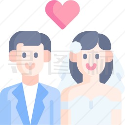 新婚夫妇图标