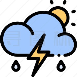 雷雨图标