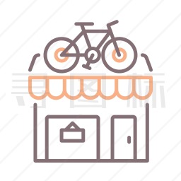 自行车商店图标