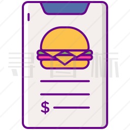 手机汉堡图标