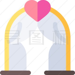 婚礼拱门图标