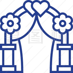 婚礼拱门图标