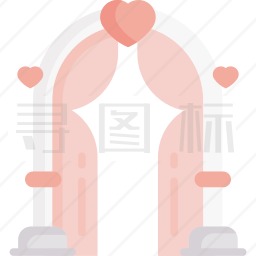 婚礼拱门图标