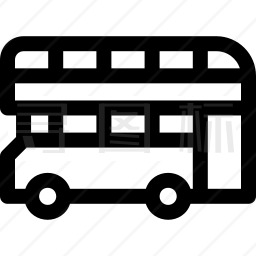 双层公共汽车图标