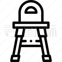 儿童餐椅图标