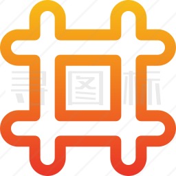 井字标签图标