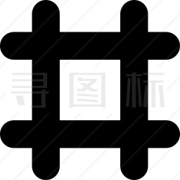 井字标签图标