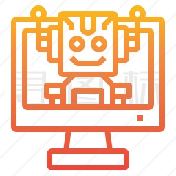 计算机机器人图标