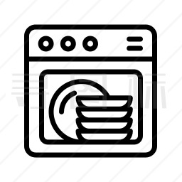 洗碗机标识图图片