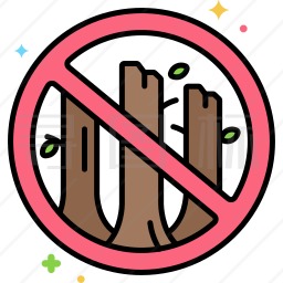 禁止砍伐图标