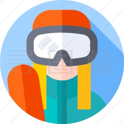 滑雪者图标