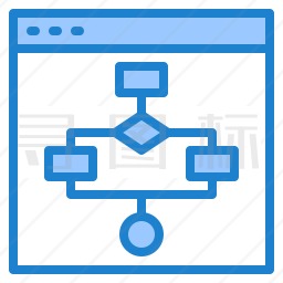 网页流程图图标