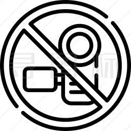 禁止摄像图标