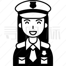 女警察头像简笔画图片