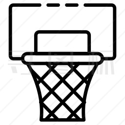 篮球篮筐简笔画图片