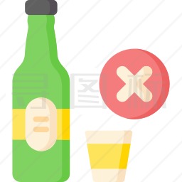 禁止饮酒图标