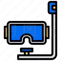 潜水面罩图标