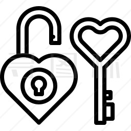 锁和钥匙图标