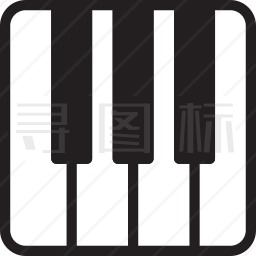 钢琴键盘图标
