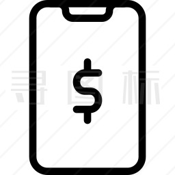 手机美元图标