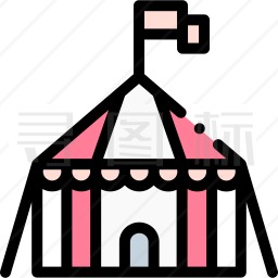 马戏团帐篷图标