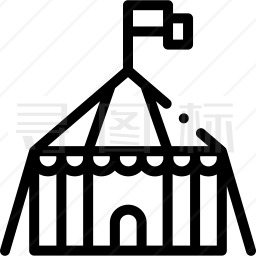 马戏团帐篷图标