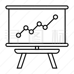 图表演示图标