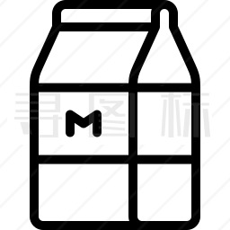 牛奶纸盒图标