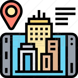手机立体城市图标