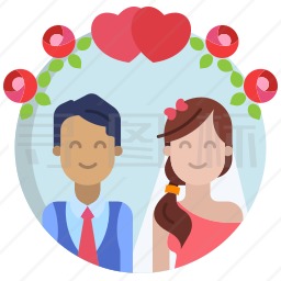 新婚夫妇图标